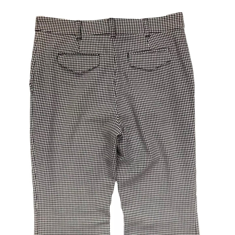 Maeve by Anthropologie Houndstooth Wide-Leg Pants Black & White Size 4 Tall - Picture 14 of 16